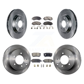 Front Rear Brake Rotors & Ceramic Pad Kit For Jeep Patriot Dodge Compass Caliber