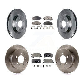 Front Rear Disc Brake Rotors And Ceramic Pads Kit For Mitsubishi Outlander