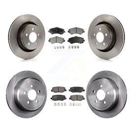 Front Rear Disc Brake Rotors And Ceramic Pads Kit For Jeep Liberty Dodge Nitro