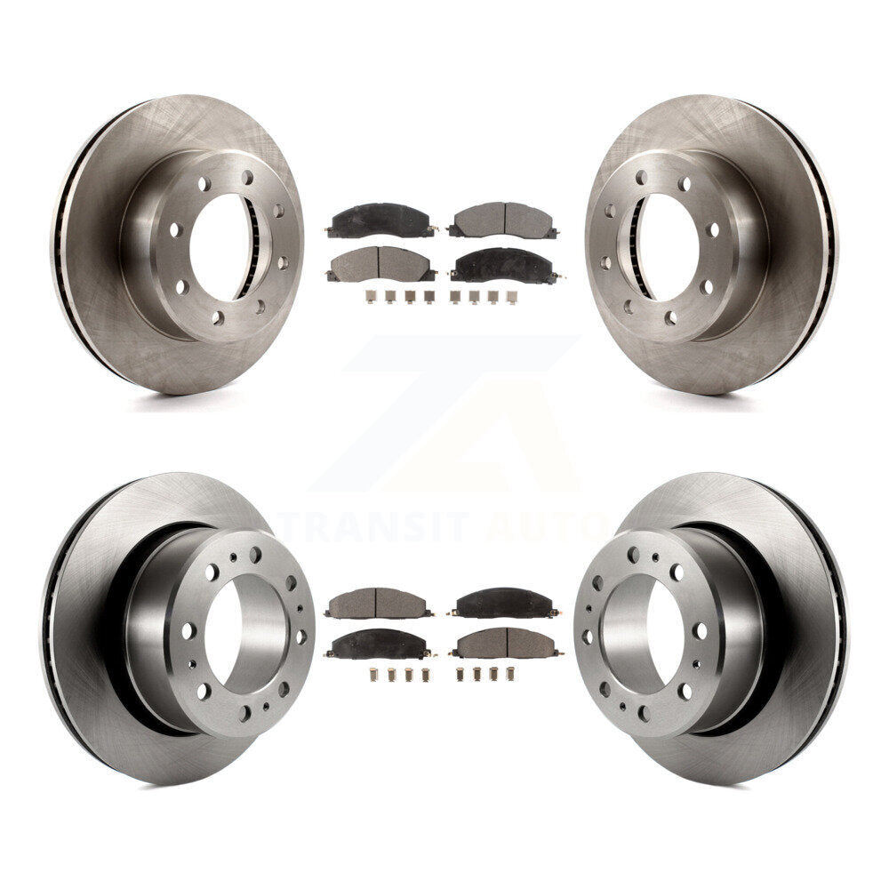 Front Rear Disc Brake Rotors And Ceramic Pads Kit For Ram 2500 3500 1500 Dodge