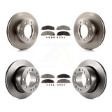 Front Rear Disc Brake Rotors And Ceramic Pads Kit For Ram 2500 3500 1500 Dodge