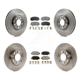 Front Rear Disc Brake Rotors And Ceramic Pads Kit For Chrysler 200