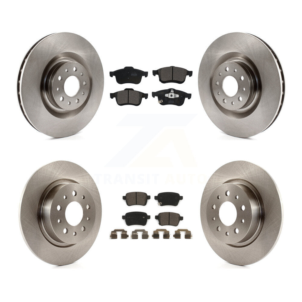 [Front+Rear] 2014-2020 Fiat 500L Premium OE Brake Rotors & Ceramic Pads Kit For Max Braking