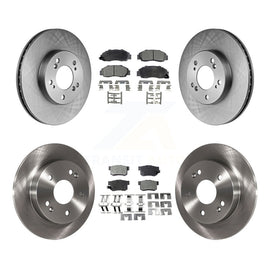 [Front+Rear] 1997-2001 Honda Prelude Premium OE Brake Rotors & Ceramic Pads Kit For Max Braking