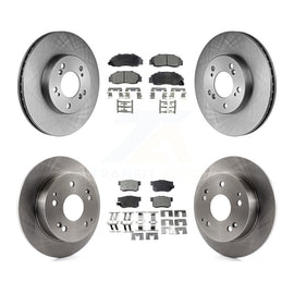 [Front+Rear] 1997-2001 Acura Integra Type R Premium OE Brake Rotors & Ceramic Pads Kit For Max Braking