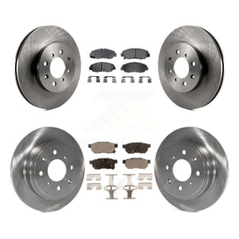 Front Rear Disc Brake Rotors And Ceramic Pads Kit For Honda Civic Acura EL