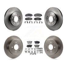 Charger l'image dans la galerie, Front Rear Disc Brake Rotors And Ceramic Pads Kit For Honda Civic Acura EL