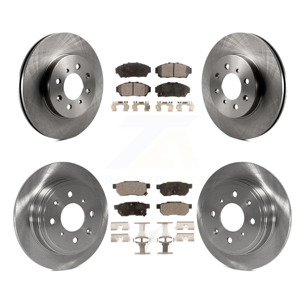 Front Rear Disc Brake Rotors And Ceramic Pads Kit For Acura Integra Honda Civic