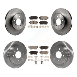 Front Rear Disc Brake Rotors And Ceramic Pads Kit For Acura Integra Honda Civic