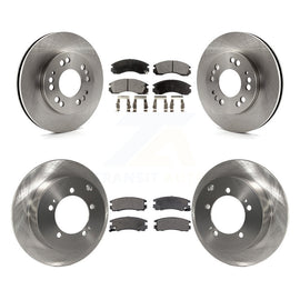 [Front+Rear] 1998 Eagle Talon AWD Premium OE Brake Rotors & Ceramic Pads Kit For Max Braking