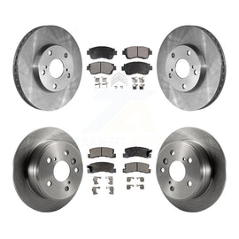 Front Rear Disc Brake Rotors And Ceramic Pads Kit For Toyota Camry
