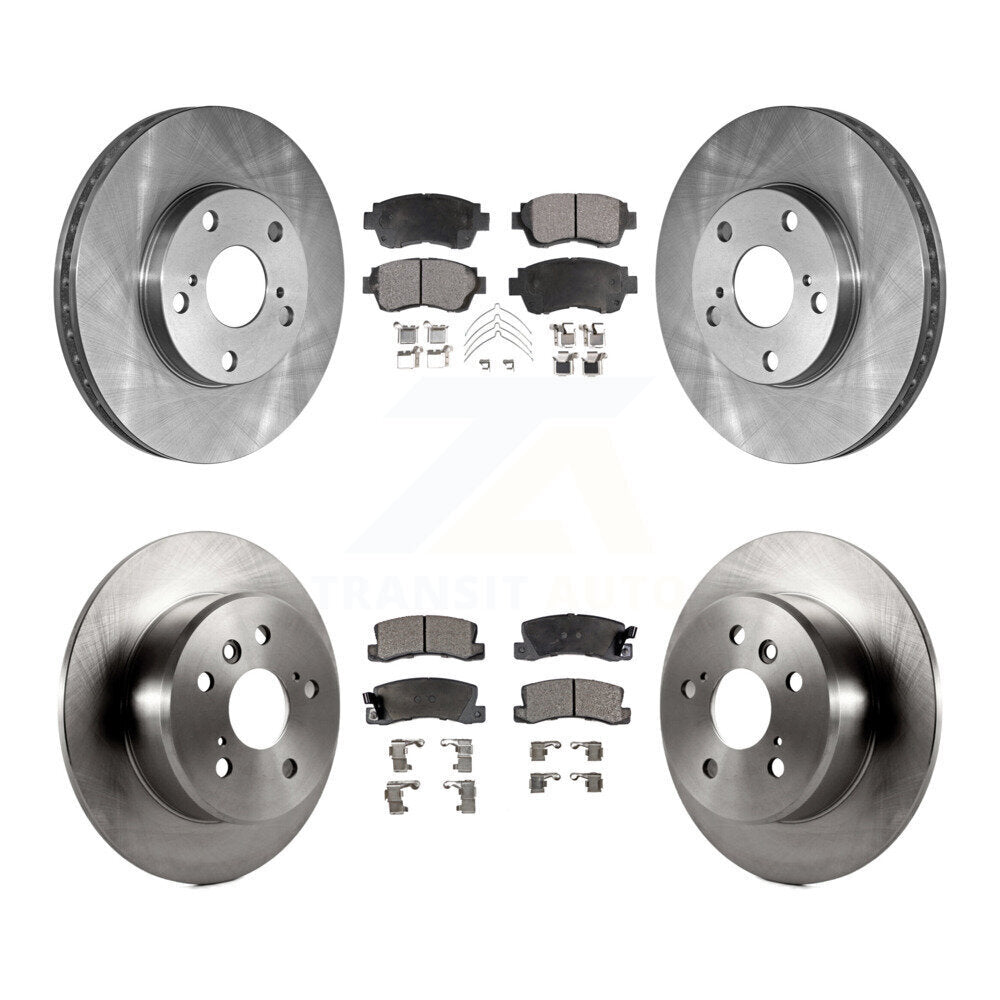 Front Rear Disc Brake Rotors And Ceramic Pads Kit For Toyota Camry Lexus ES300