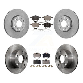 [Front+Rear] 1998-1999 Audi A6 Premium OE Brake Rotors & Ceramic Pads Kit For Max Braking
