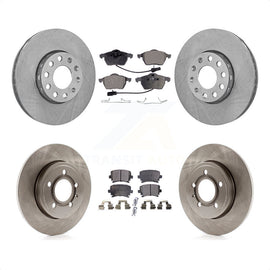 Front Rear Disc Brake Rotors And Ceramic Pads Kit For 2005-2006 Audi A4 Quattro
