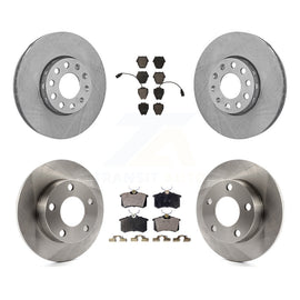 Front Rear Brake Rotors Ceramic Pad Kit For 2002 Volkswagen Passat AWD with 2.8L
