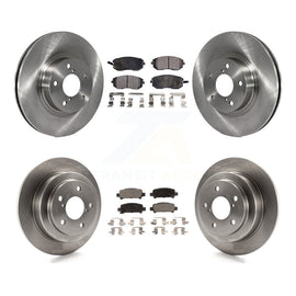 [Front+Rear] 02-03 Subaru Impreza Outback RS TS Premium OE Brake Rotors & Ceramic Pads Kit For Max Braking