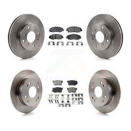 [Front+Rear] 98-02 Honda Accord Sedan with 2.3L Premium OE Brake Rotors & Ceramic Pads Kit For Max Braking