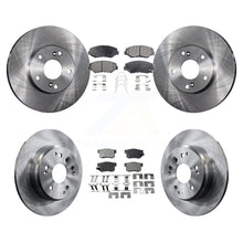 Charger l&#39;image dans la galerie, [Front+Rear] 2003-2011 Honda Element Premium OE Brake Rotors &amp; Ceramic Pads Kit For Max Braking