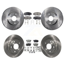 Charger l'image dans la galerie, Front Rear Disc Brake Rotors And Ceramic Pads Kit For Honda Civic Acura ILX