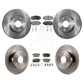 Front Rear Disc Brake Rotors And Ceramic Pads Kit For Honda Accord