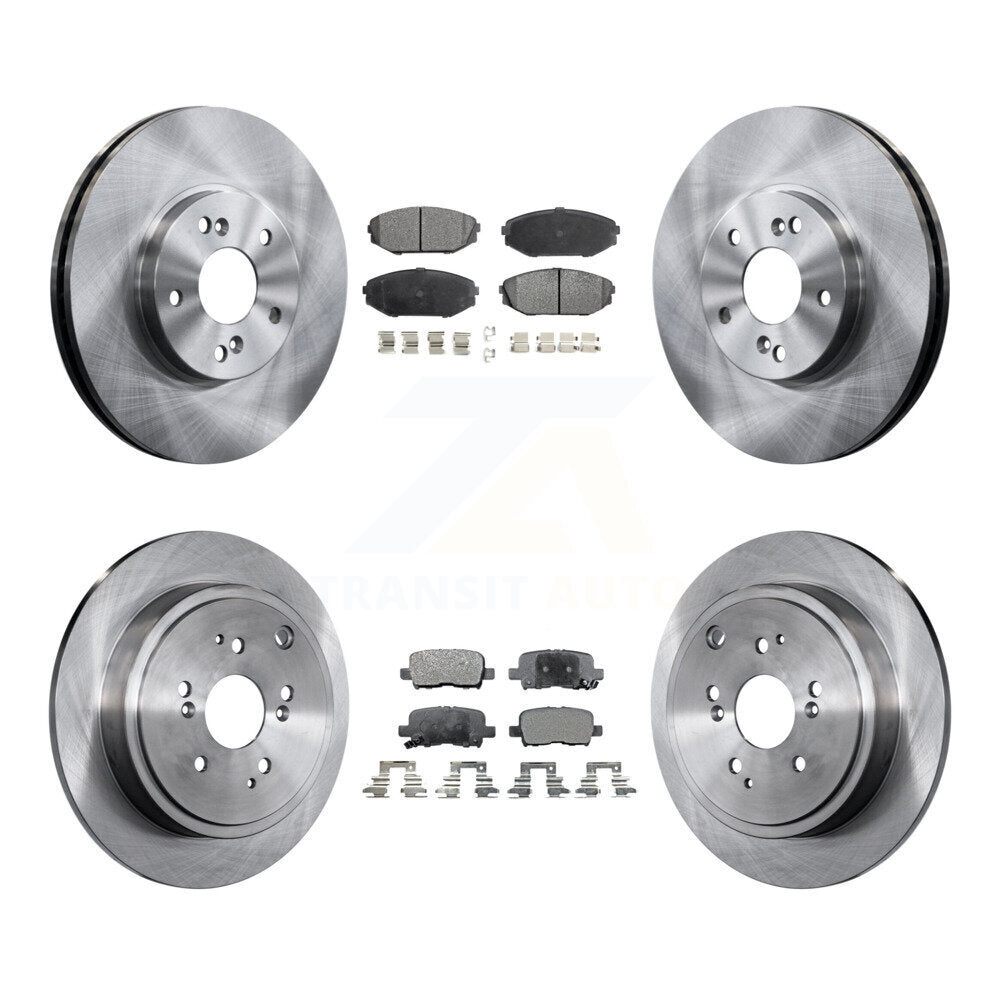 [Front+Rear] 2001-2002 Acura MDX Premium OE Brake Rotors & Ceramic Pads Kit For Max Braking