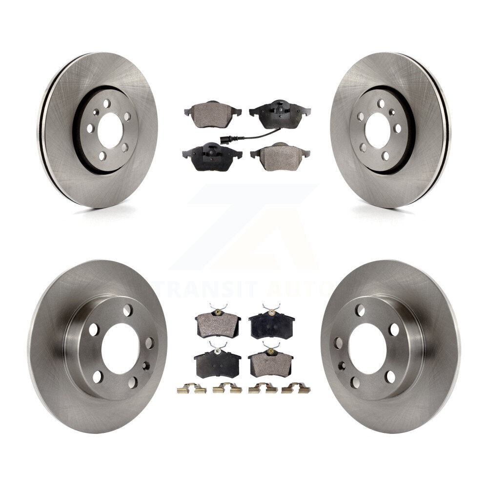 Front Rear Disc Brake Rotor And Ceramic Pad Kit For Volkswagen Beetle Jetta Golf