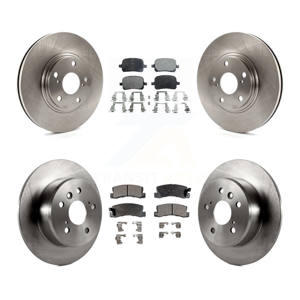 [Front+Rear] 1999-2001 Lexus RX300 FWD Premium OE Brake Rotors & Ceramic Pads Kit For Max Braking