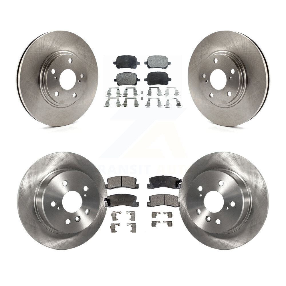 [Front+Rear] 1999-2001 Lexus RX300 AWD Premium OE Brake Rotors & Ceramic Pads Kit For Max Braking