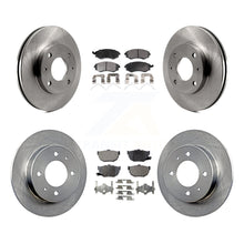 Charger l'image dans la galerie, Front Rear Disc Brake Rotors And Ceramic Pads Kit For Hyundai Elantra Tiburon