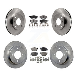 Front Rear Disc Brake Rotors And Ceramic Pads Kit For Hyundai Elantra Tiburon