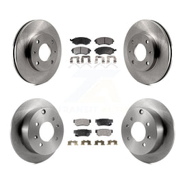 Front Rear Disc Brake Rotors And Ceramic Pads Kit For Hyundai Sonata