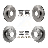 Front Rear Disc Brake Rotors And Ceramic Pads Kit For Hyundai Sonata