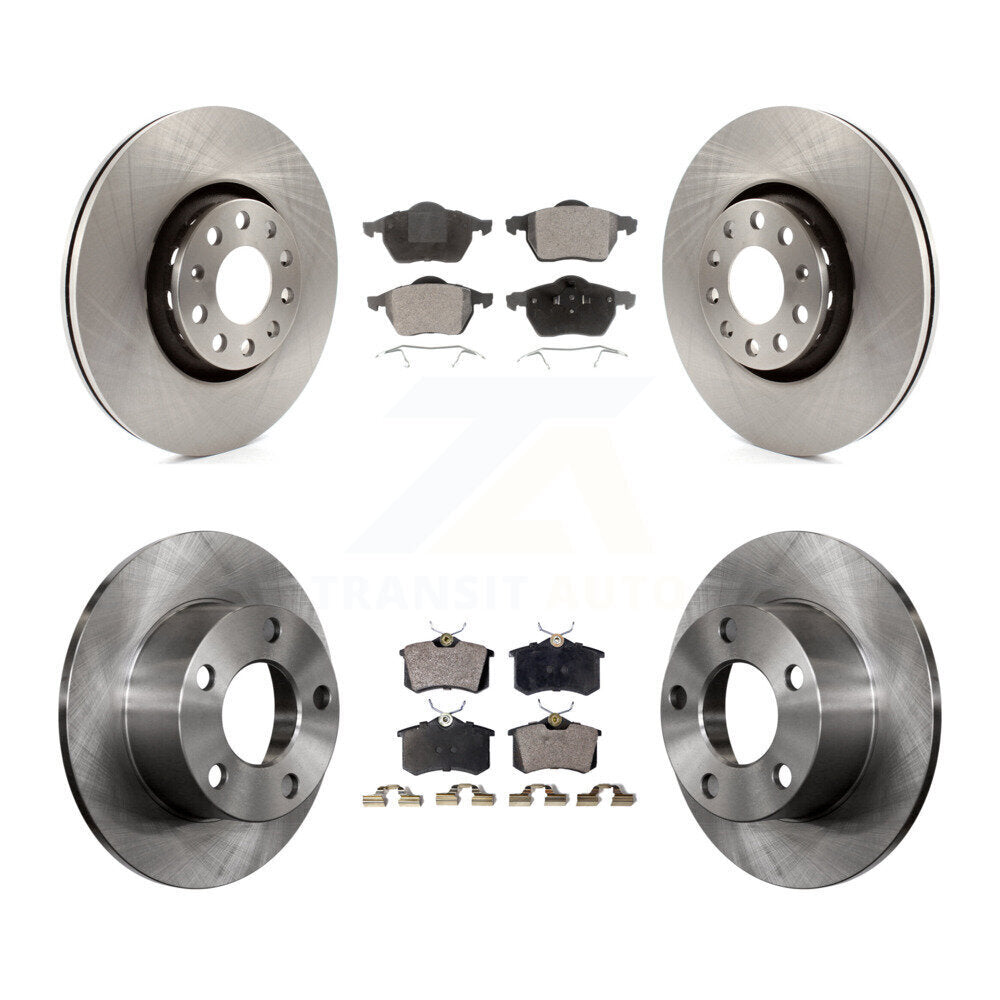Front Rear Brake Rotor And Ceramic Pad Kit For Audi A6 With 312mm Diameter