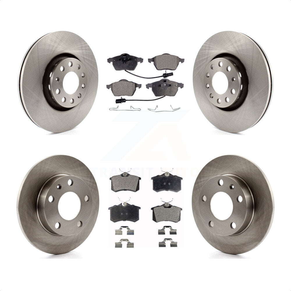 Front Rear Disc Brake Rotors And Ceramic Pads Kit For 2002 Audi S4
