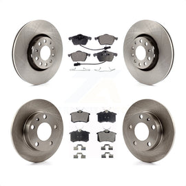 Front Rear Disc Brake Rotors And Ceramic Pads Kit For 2002 Audi S4