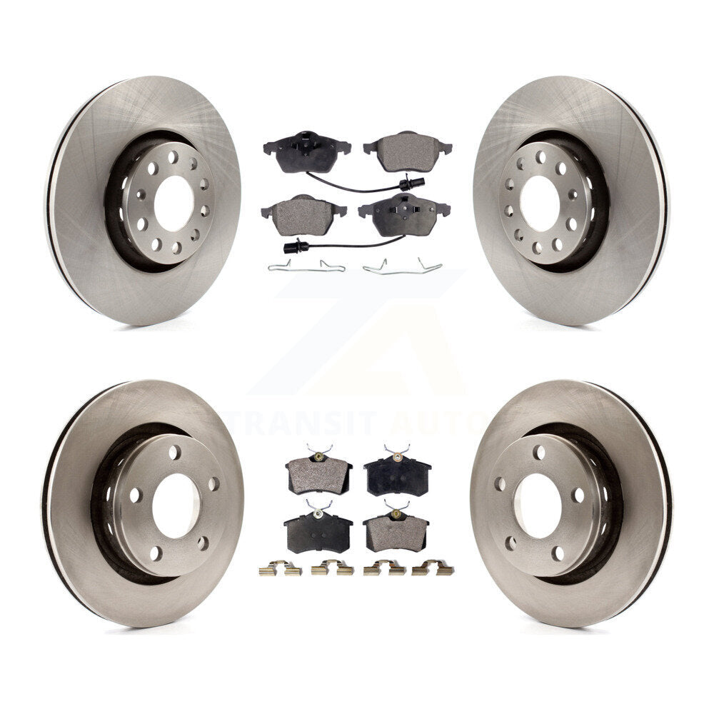 Front Rear Brake Rotor And Ceramic Pad Kit For Audi S6 With 312mm Diameter