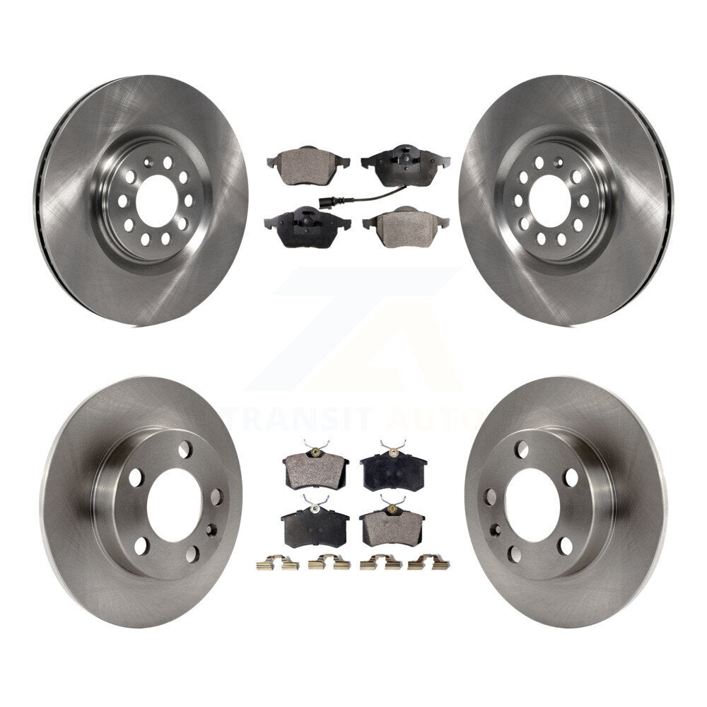 [Front+Rear] 2000-2006 Audi TT Premium OE Brake Rotors & Ceramic Pads Kit For Max Braking