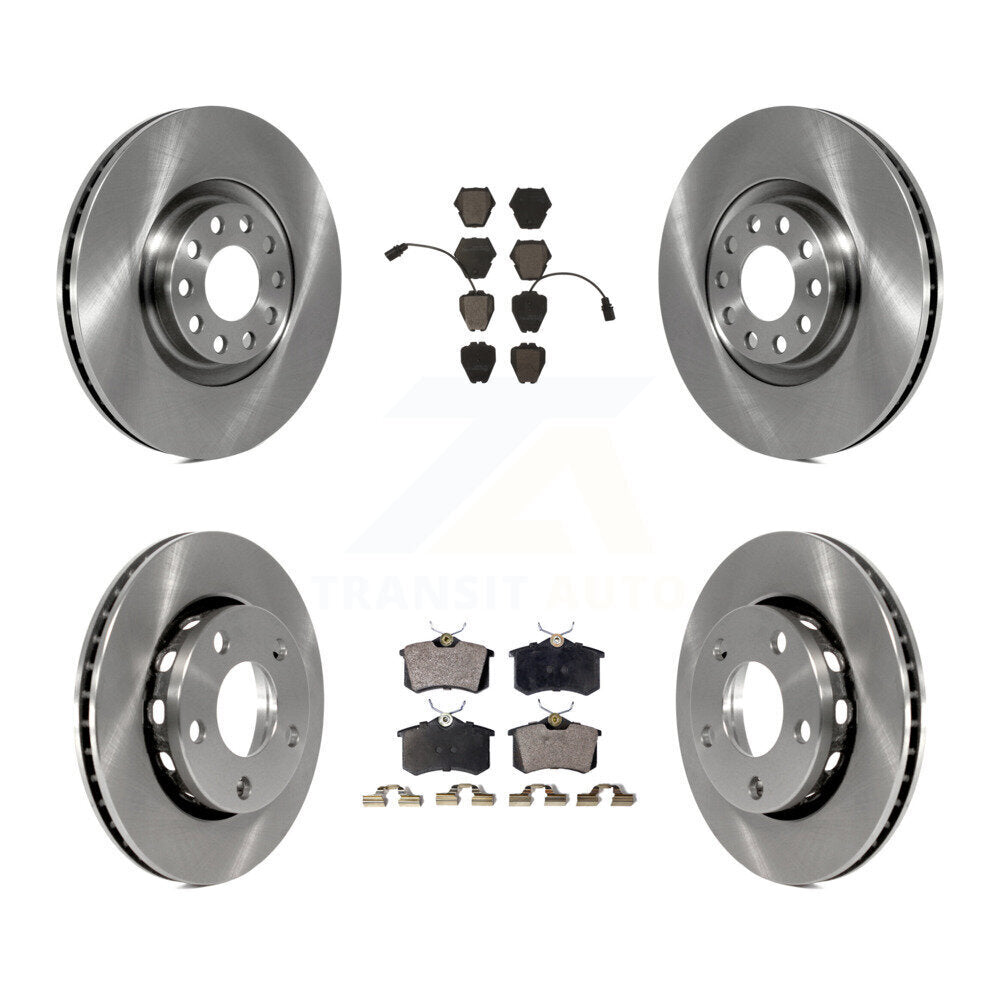 [Front+Rear] 2000-2001 Audi S4 Premium OE Brake Rotors & Ceramic Pads Kit For Max Braking