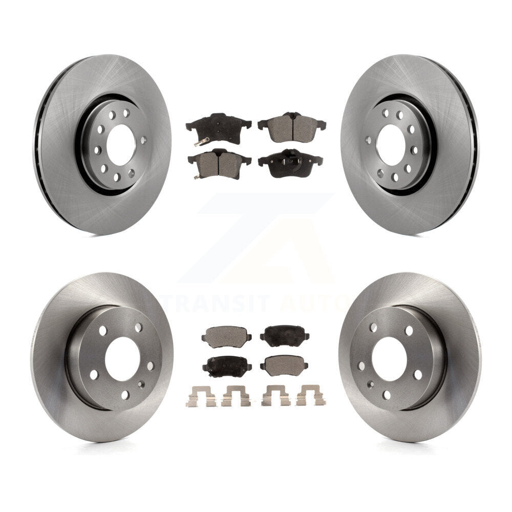 [Front+Rear] 2008-2009 Saturn Astra Premium OE Brake Rotors & Ceramic Pads Kit For Max Braking