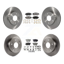 Charger l'image dans la galerie, Front Rear Disc Brake Rotors And Ceramic Pads Kit For Honda Civic Acura RSX