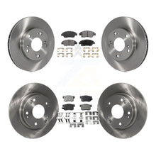 Charger l'image dans la galerie, Front Rear Disc Brake Rotors And Ceramic Pads Kit For Honda Civic