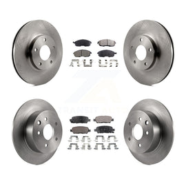 Front Rear Disc Brake Rotors And Ceramic Pads Kit For Nissan Altima