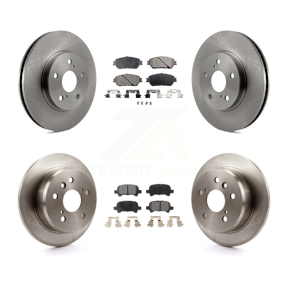 Front Rear Disc Brake Rotors And Ceramic Pads Kit For Toyota Camry Avalon Solara