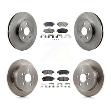 Charger l&#39;image dans la galerie, [Front+Rear] 2004-2010 Toyota Sienna Premium OE Brake Rotors &amp; Ceramic Pads Kit For Max Braking