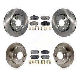 [Front+Rear] 2010-2012 Kia Rondo Premium OE Brake Rotors & Ceramic Pads Kit For Max Braking