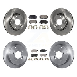 Front Rear Disc Brake Rotors And Ceramic Pad Kit For Kia Sportage Hyundai Tucson