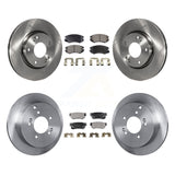 Front Rear Disc Brake Rotors And Ceramic Pad Kit For Kia Sportage Hyundai Tucson