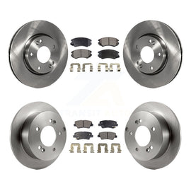 Front Rear Disc Brake Rotors And Ceramic Pads Kit For Hyundai Sonata 2.4L