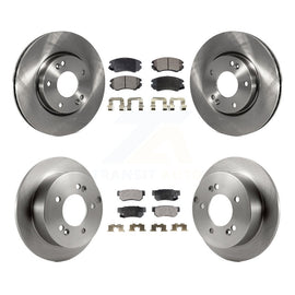 Front Rear Brake Rotors & Ceramic Pad Kit For Hyundai Sonata Kia Sportage Tucson
