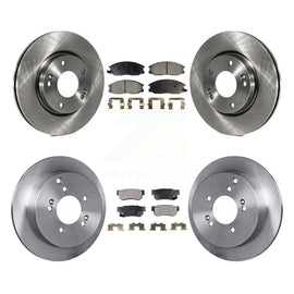 Front Rear Disc Brake Rotors And Ceramic Pads Kit For Hyundai Santa Fe